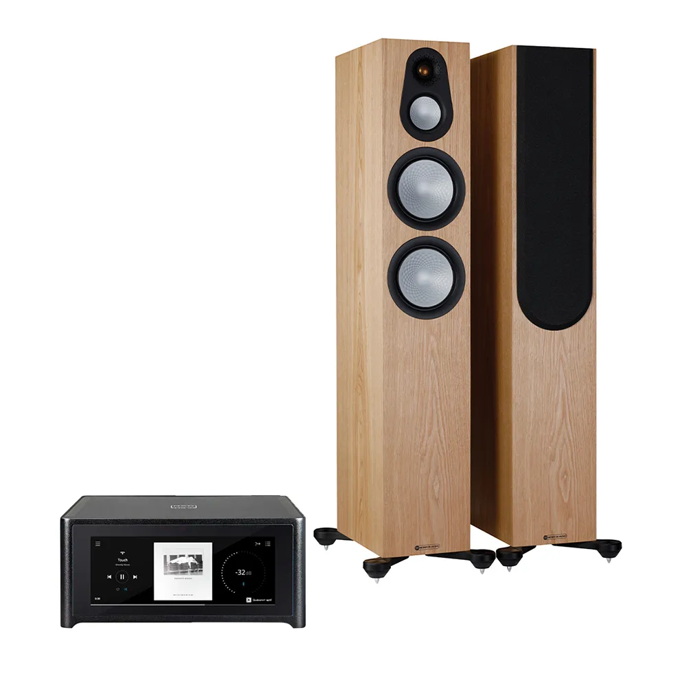 NAD Masters M10 V2 & Monitor Audio Silver 300 7G (par)