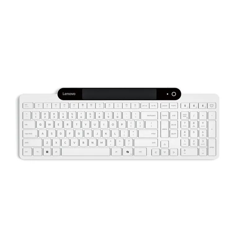 Lenovo 800 Self-Charging Bluetooth Keyboard  White US (GY41R69601)