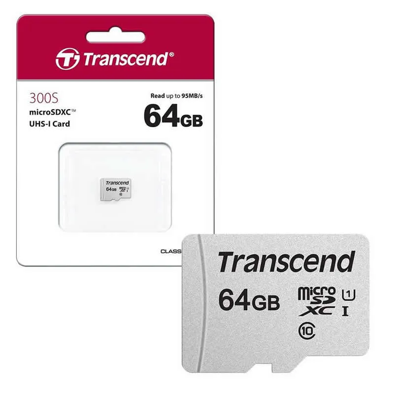 Transcend MicroSD Card 64GB TS64GUSD300S