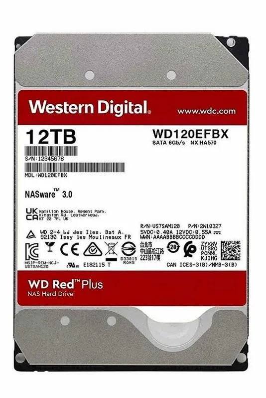 WD Red Plus 12TB/WD120EFBX