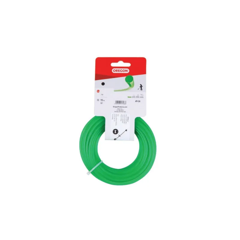 69-470  Silk za trimer, kockasti zelen 2.7mm x 15m