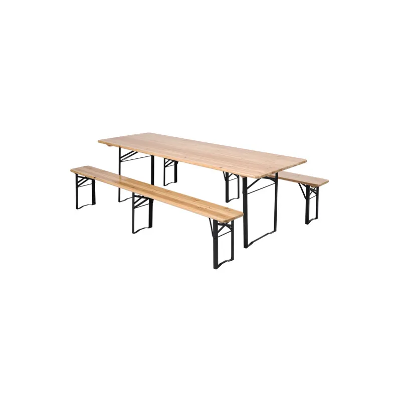 Baštenski set sto + 2 klupe 200 x 80