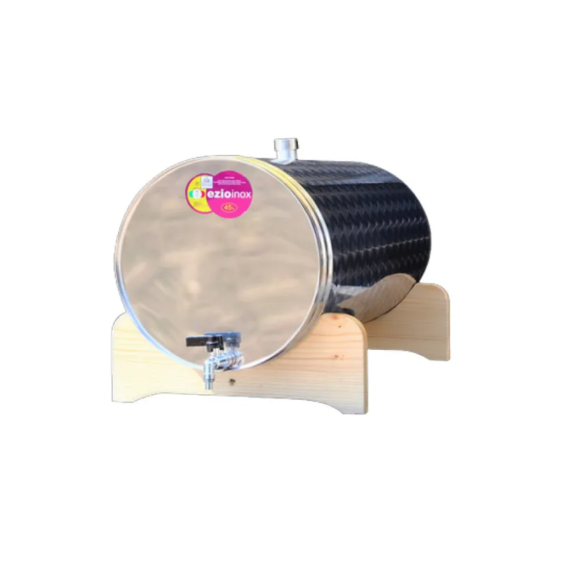 Inox bačva 45 l- horizontalna (za rakiju)- sa slavinom