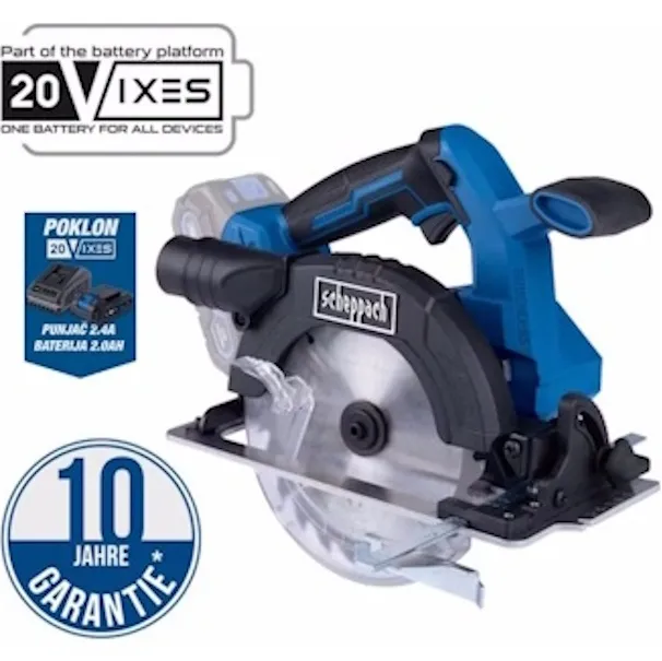 Akumulatorska kružna testera Brushless IXES BC-HCS165-X – Solo + poklon baterija 2Ah + punjač Scheppach