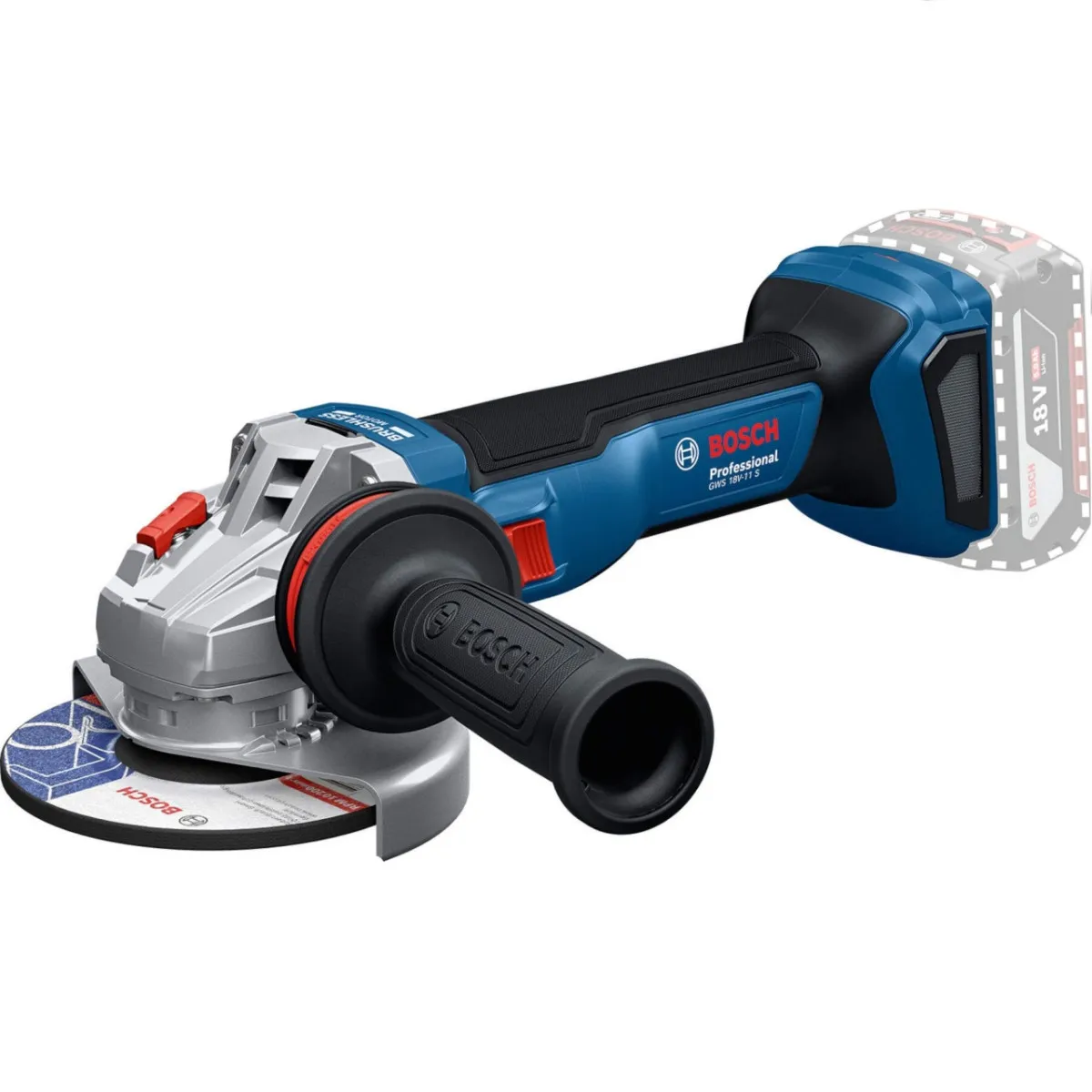 Akumulatorska ugaona brusilica GWS 18V-11 S Solo - 125mm BOSCH