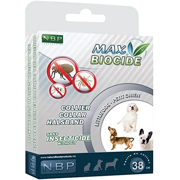 Antiparazitska ogrlica za pse 38cm MaxBiocide