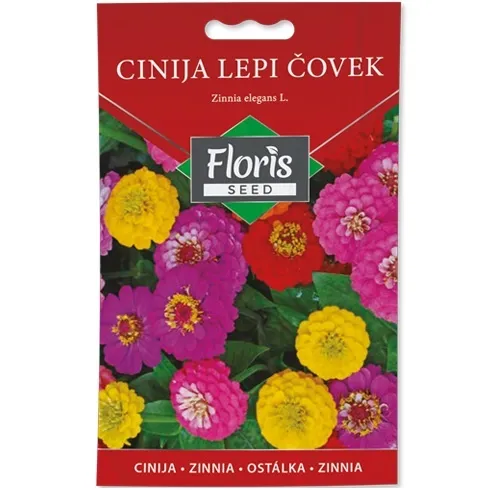 Cveće Cinija lepi čovek seme 1g - 10kom. FLORIS