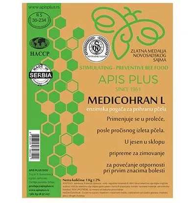 Enzimska pogača za prihranu pčela 10kg MEDICOHRAN L