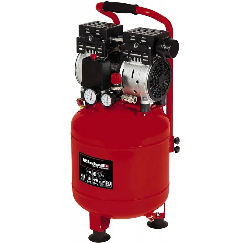 Kompresor tihi bezuljni 8 bara, 750W TE-AC 24 Silent EINHELL