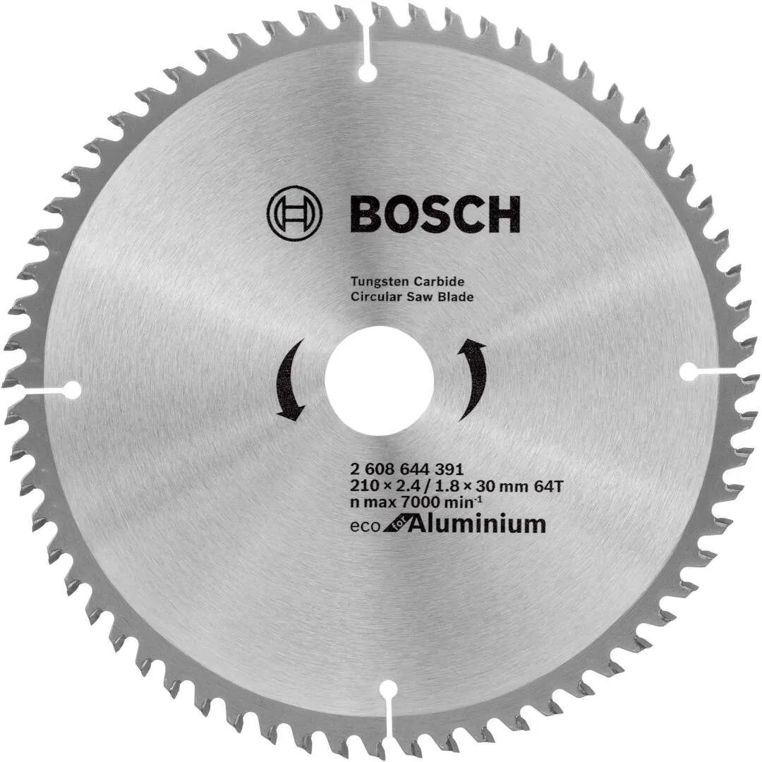 Kružna testera za aluminijum Eco 210x30x1.8mm - 64 zuba BOSCH