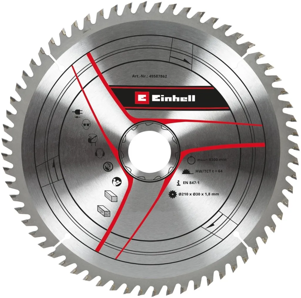 Kružna testera za drvo 210x30x1.8mm - 64 zuba EINHELL