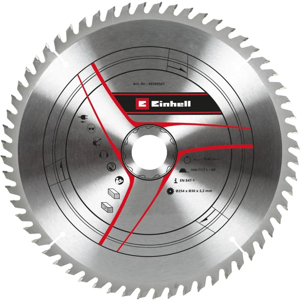 Kružna testera za drvo 254x30x3.2mm - 60 zuba EINHELL