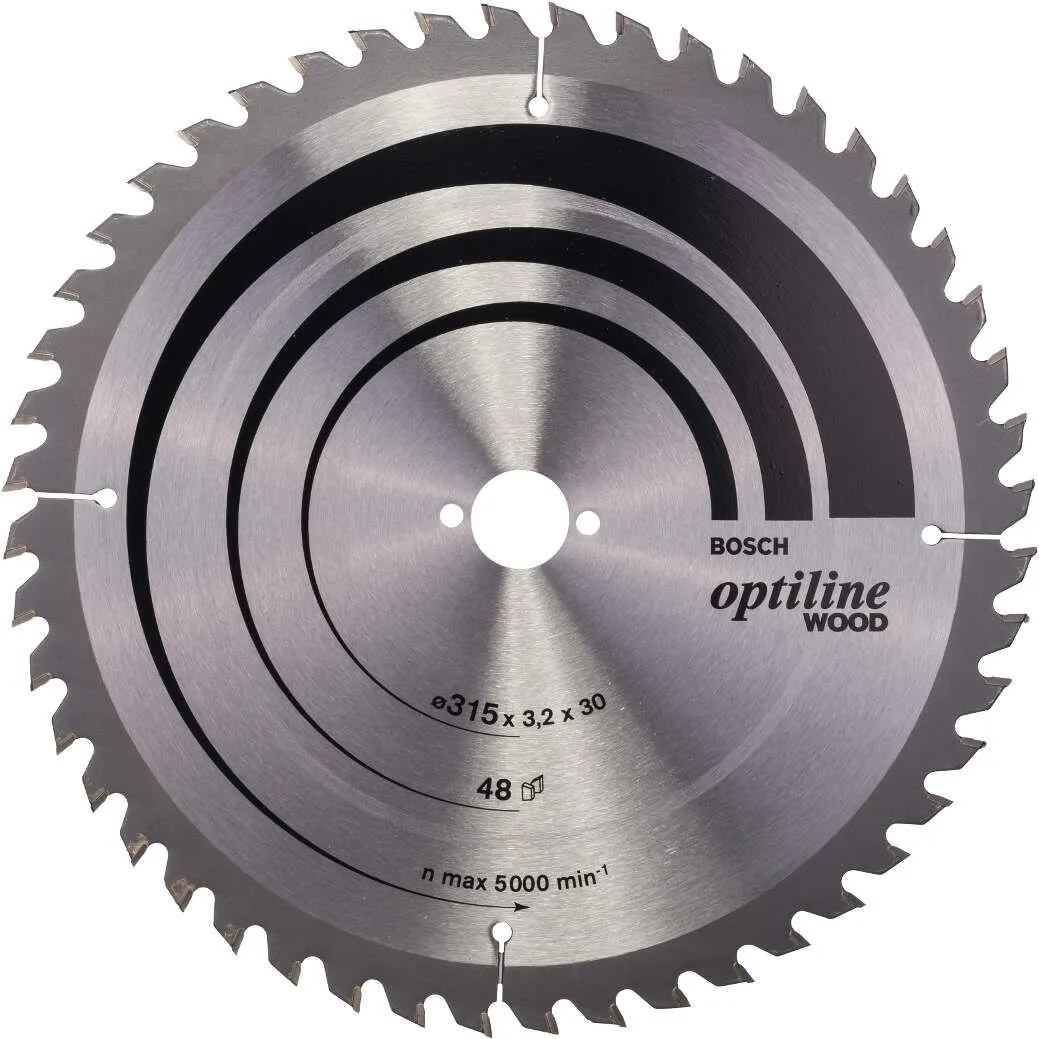 Kružna testera za drvo Optiline Wood 315x2.2mm - 48 zuba BOSCH