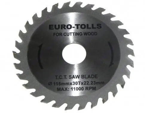 Kružna testera za drvo za brusilicu 115x30x22.23mm