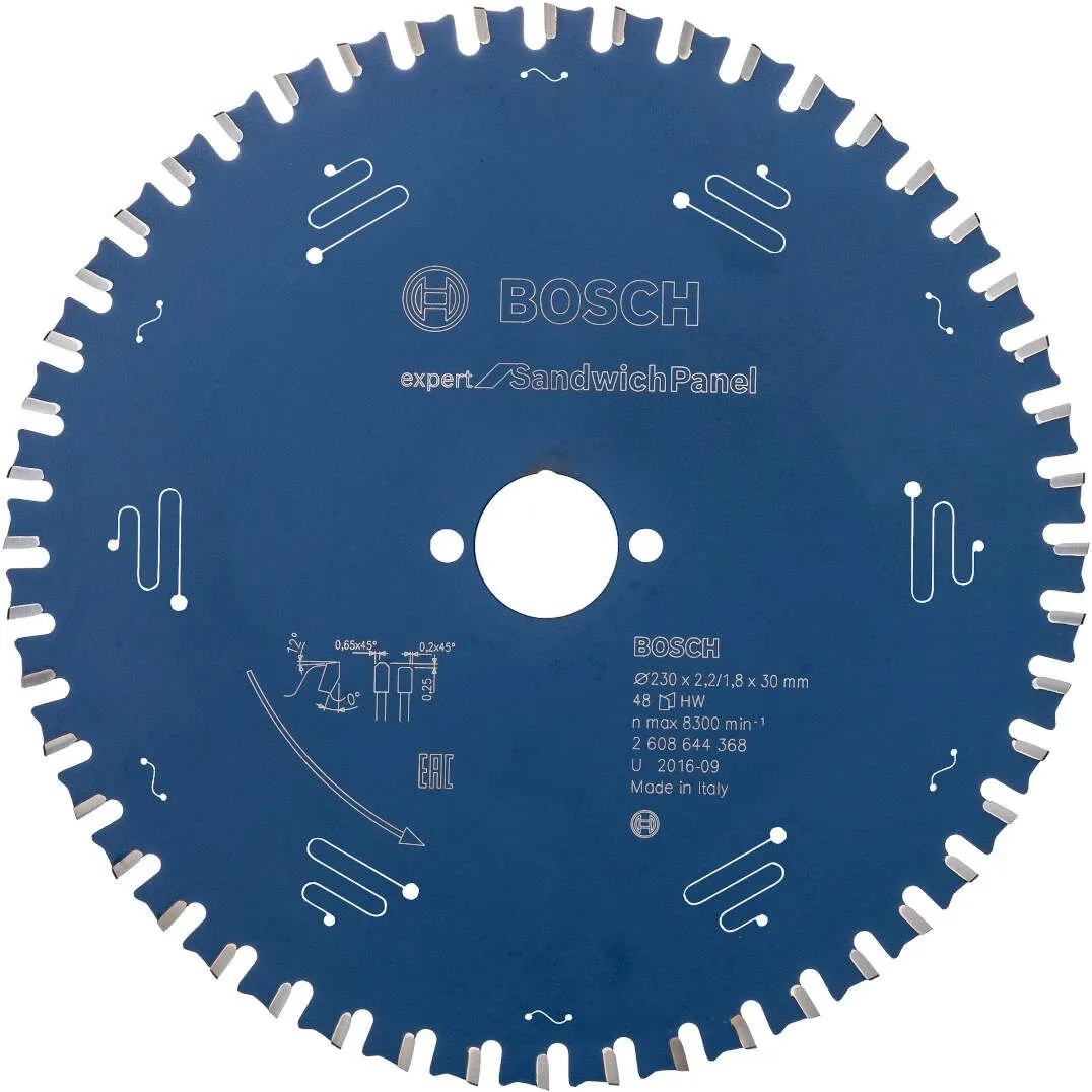 Kružna testera za sendvič panele Expert 230x1.6mm - 48 zuba BOSCH