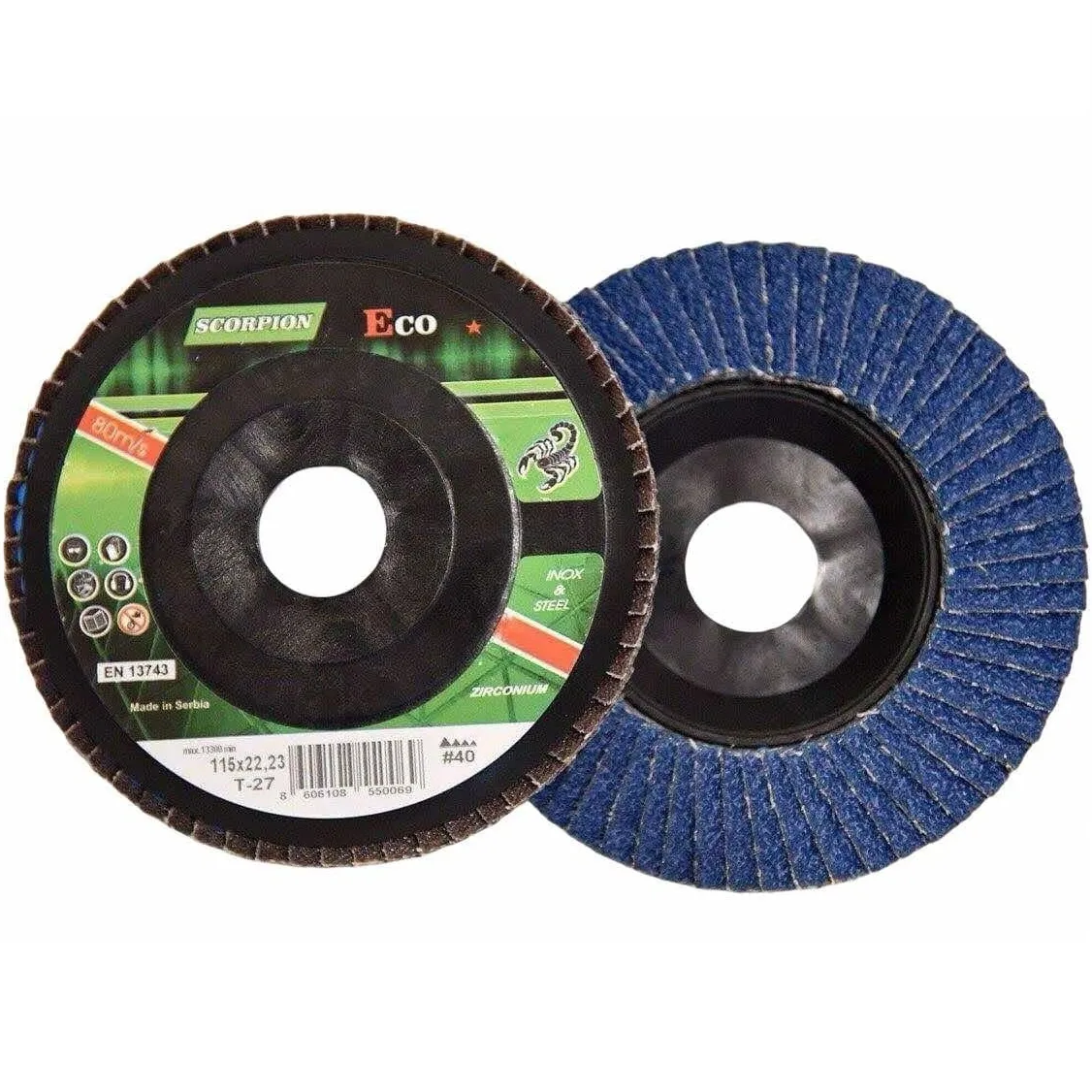 Lamelni brusni disk Scorpion Eco 115-125mm 40-120gr.