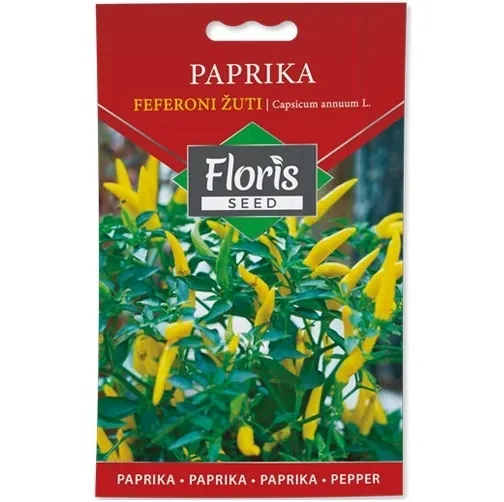 Paprika Feferoni žuti seme 20g - 10kom. FLORIS
