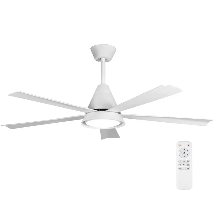 Plafonski ventilator sa LED svetlom - beli 132cm PROSTO