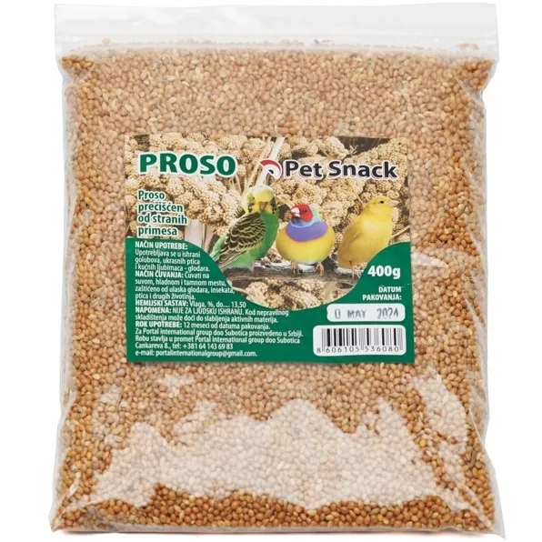 Proso seme za ptice 6kg PET SNACK