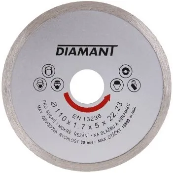 Rezna ploča dijamantska puna 110 - 230mm LEVIOR