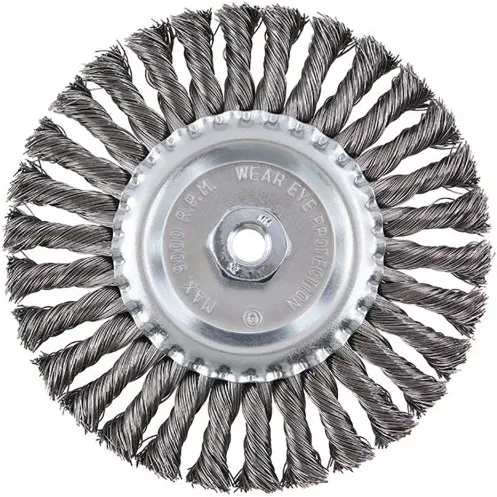 Rotaciona četka za brusilicu čelična - pljosnata gruba 175mm FESTA