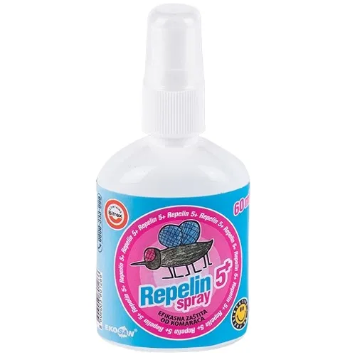 Sprej protiv komaraca i krpelja za decu i osetljivu kožu 30ml REPELIN 5+