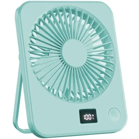 Stoni USB mini ventilator sa displejem - zeleni PROSTO