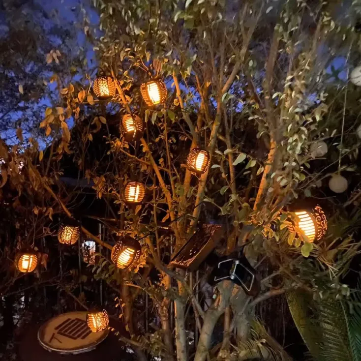 Viseća solarna LED lampa - mini lampioni 2m PROSTO