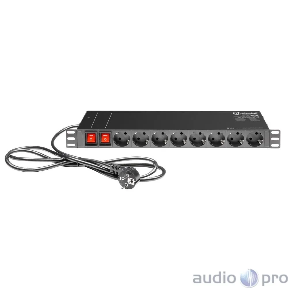 Adam Hall 19" Parts 874716 | 19" 1u Mains Power ...