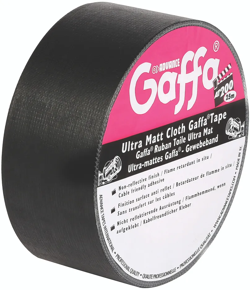 Adam Hall 5805 BLK Gaffa dull black 50mm x 50m g...