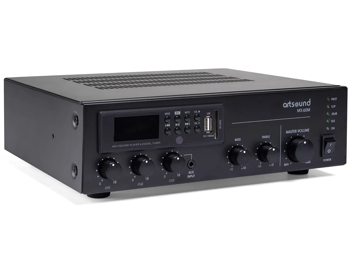 Art SoundD MX-60M | 60W Mixer Amplifier With Tun...