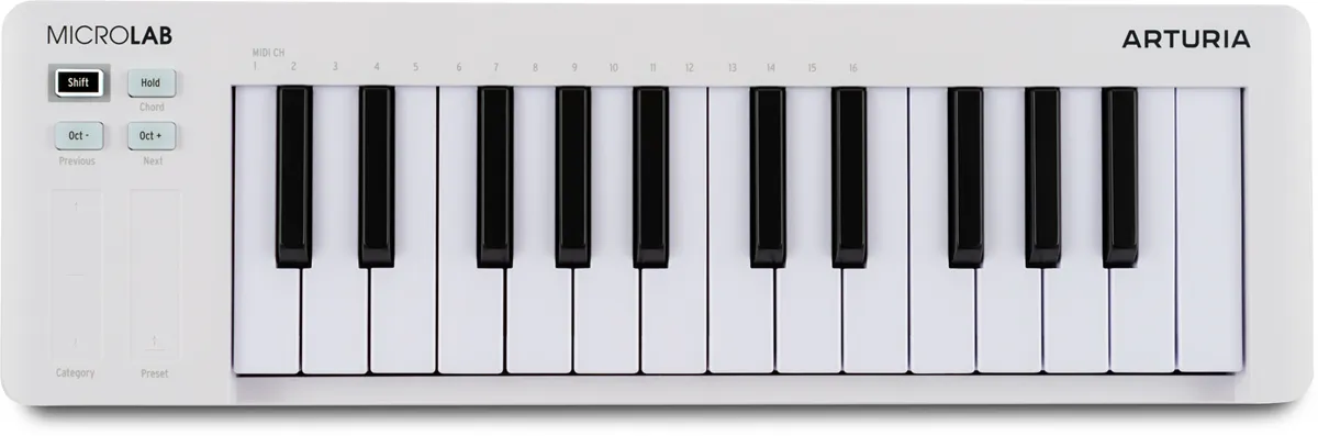 Arturia MicroLab MK3 White kompaktni midi kontroler