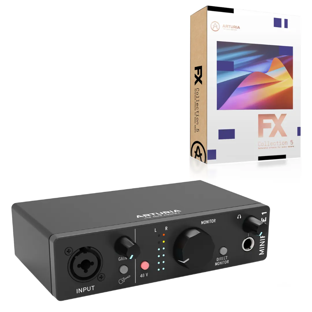 Arturia MiniFuse 1 Black - Audio interfejs-Uz sv...