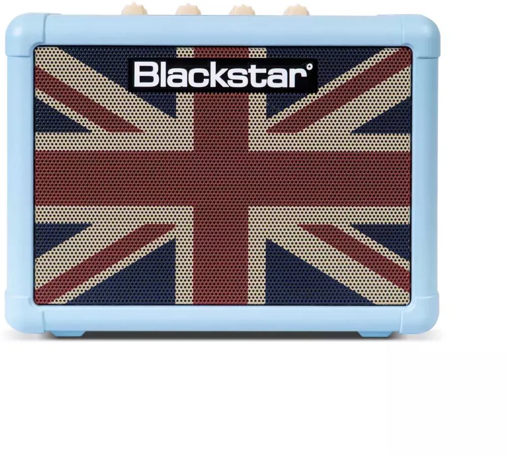 Blackstar FLY3 Baby Blue Union Jack mini gitarsk...