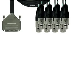 CORDIAL CFD-5 DFT | SUB-D 25P / 8 X XLR-FEMALE