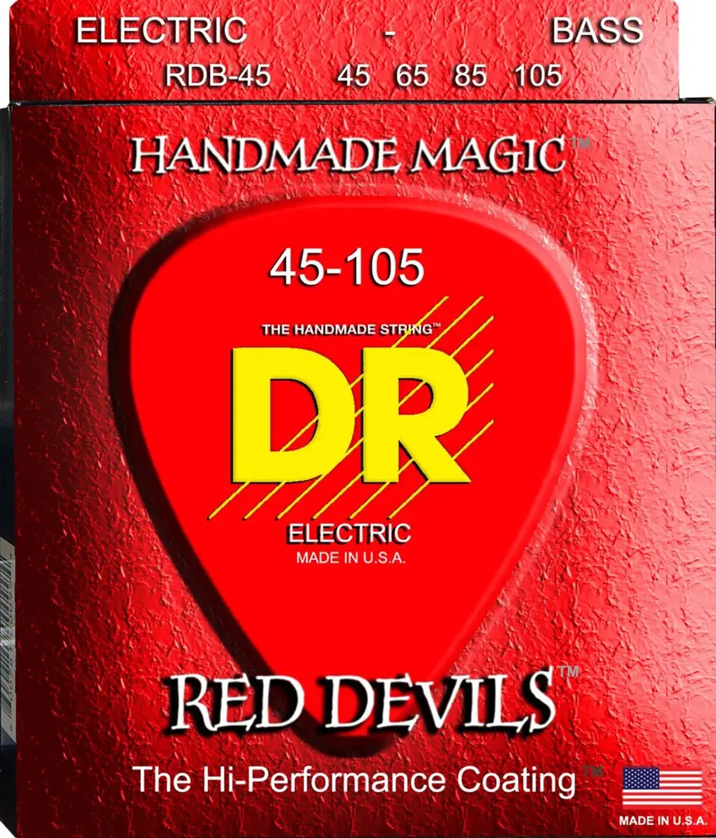 DR Red Devils RDB-45 crvene žice za električnu bas gitaru 045–105