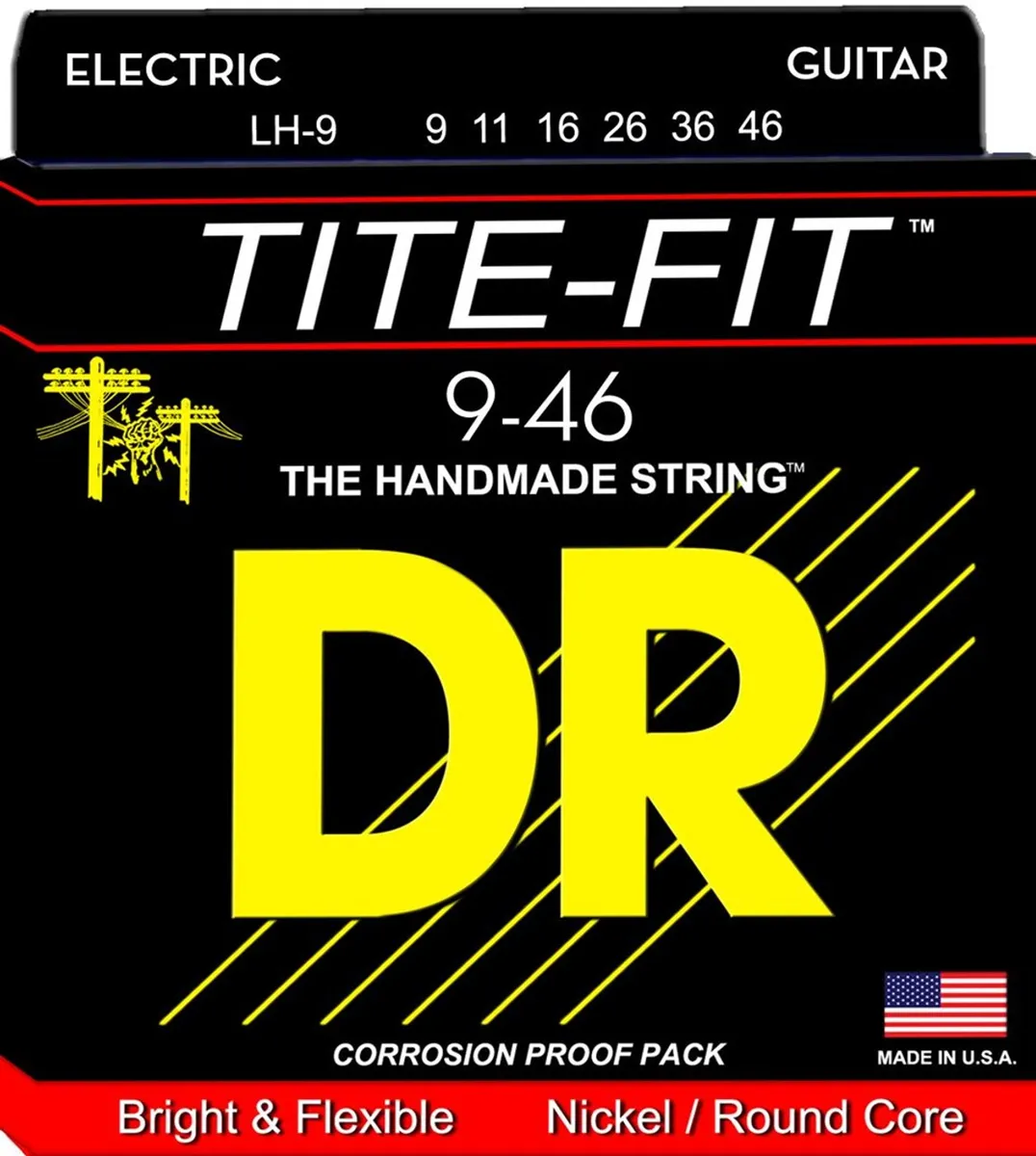 DR Tite-Fit LH-9 žice za električnu gitaru 009–046