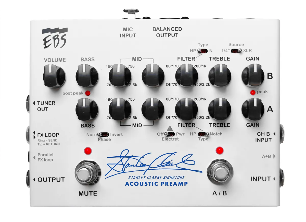 EBS Stanley Clarke Signature Acoustic Preamp pre...