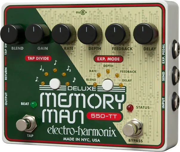 Electro-Harmonix Deluxe Memory Man Tap Tempo 550...