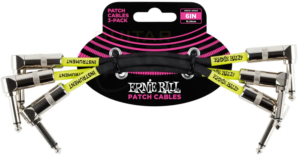 Ernie Ball 6050 15cm Blk - Set Kablova Za Pedale