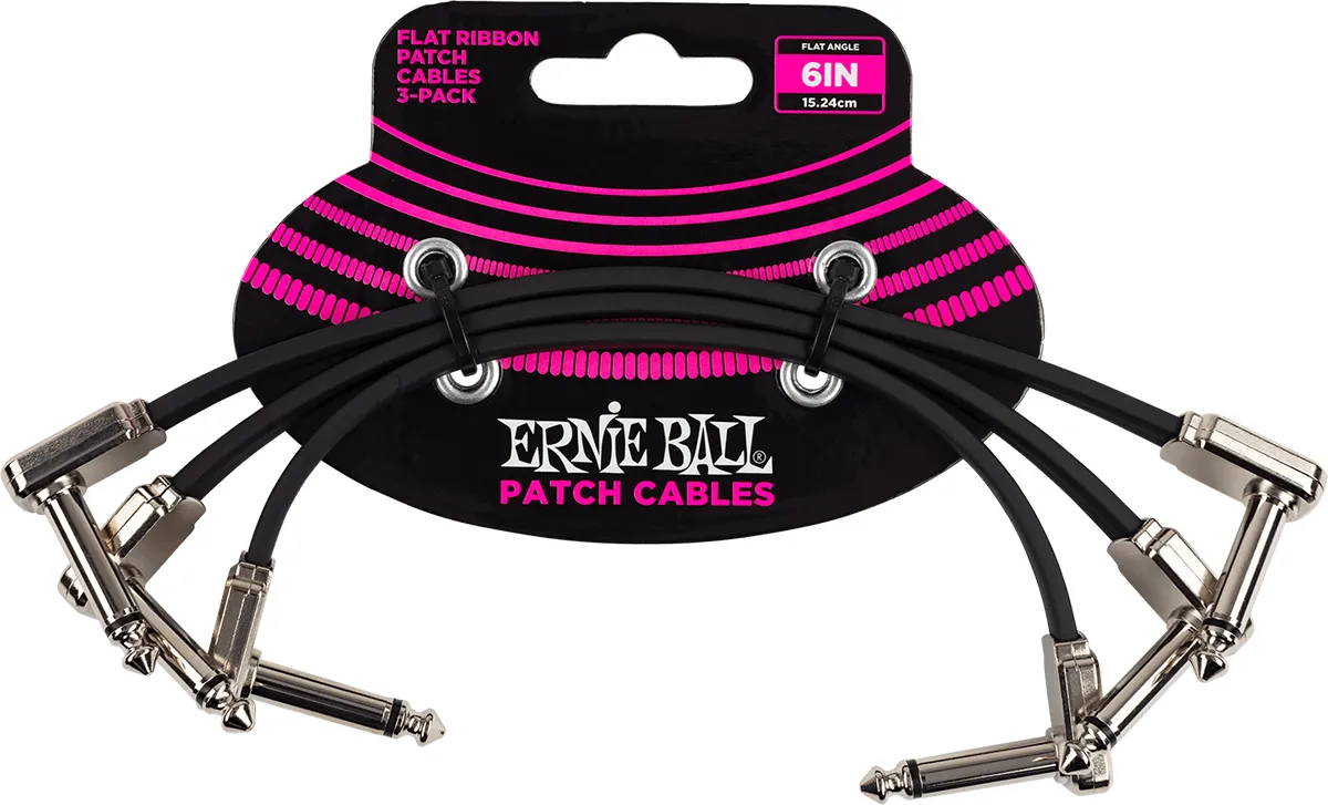 Ernie Ball 6220 Blk - Set Ribbon Flat Kablova  Z...