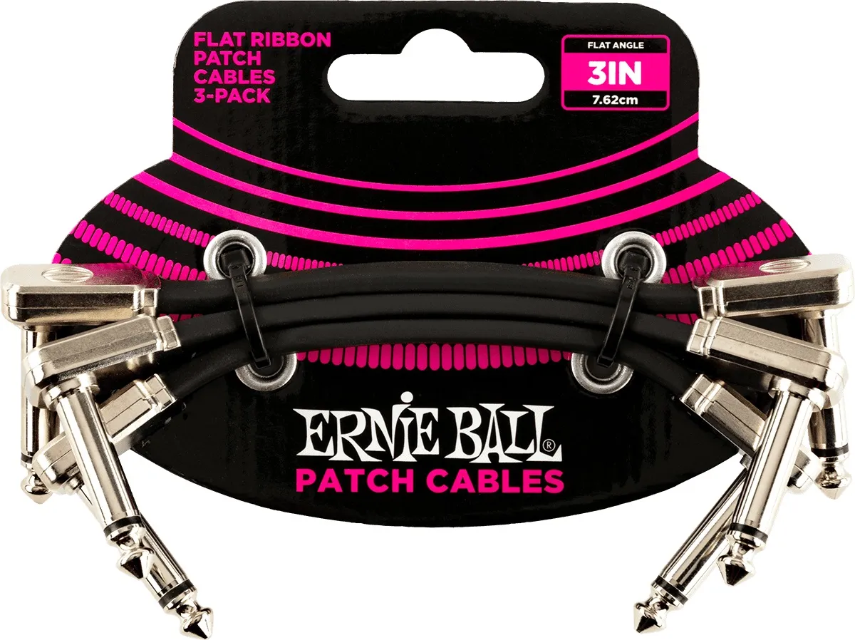 Ernie Ball 6221 Blk - Set Ribbon Flat Kablova Za...