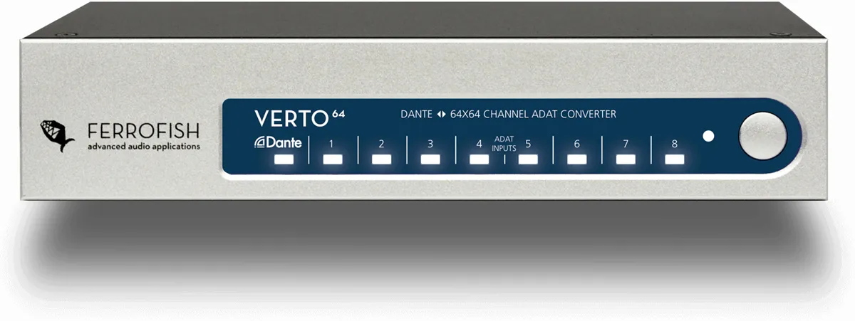 Ferrofish VERTO 64 ADAT Dante konverter