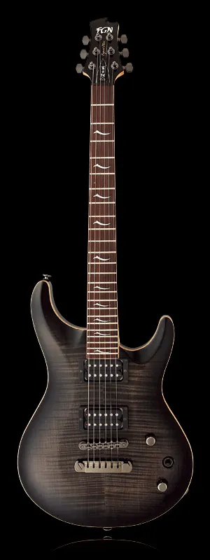 FGN Fujigen EEL-FM Transparent Black Sunburst el...