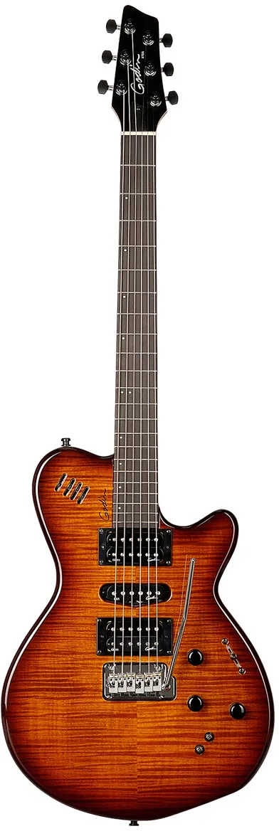 Godin xtSA Lightburst Flame električna gitara + ...