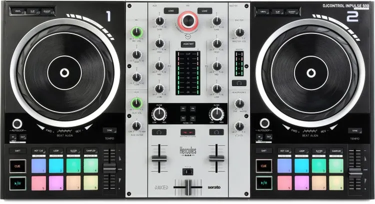 Hercules DJControl Inpulse 500 Silver DJ kontroler