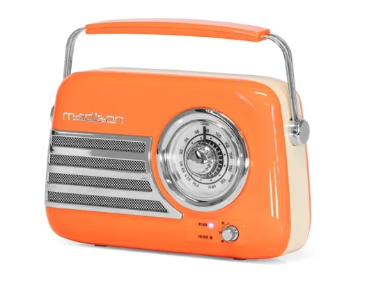 Madison - FREESOUND-VR40GR - Vintage Radio  Blue...