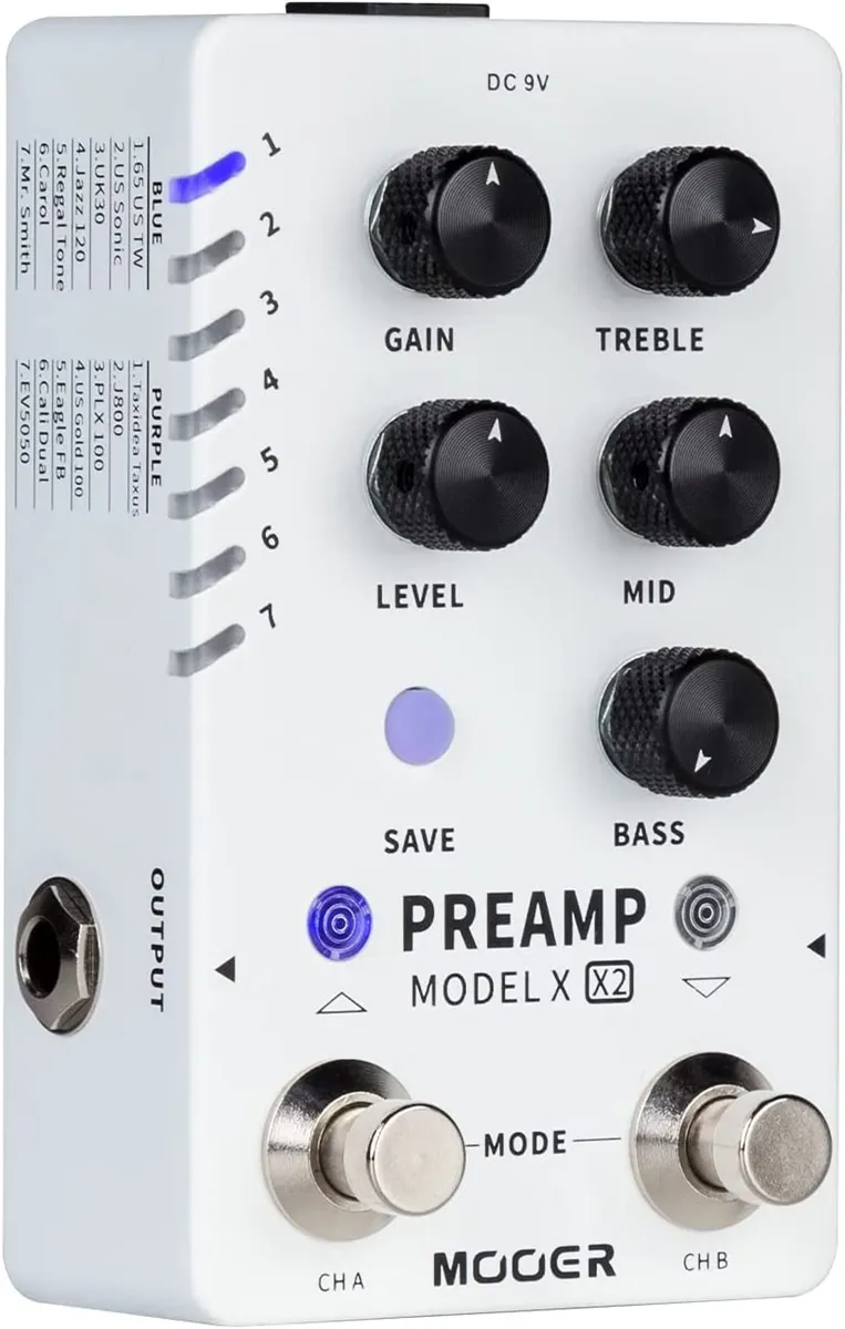Mooer Preamp Model X2 gitarska pedala