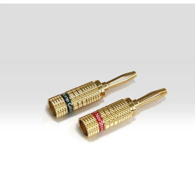 NorStone Banana Plugs Gold set od 4