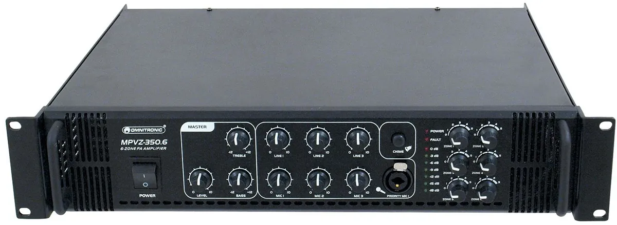 Omnitronic MPVZ-350.6 PA zonski mikser sa pojačalom